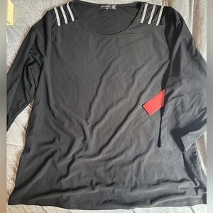 XL black Love Scarlett blouse. Never worn. Three quarter sleeve.